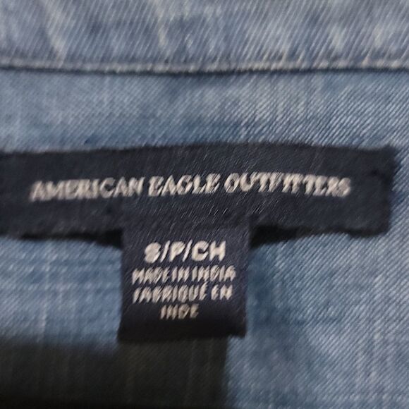 American Eagle Blue Jeans Tunic Dress Sz Small - Picture 4 of 9